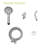 Hand Shower In With 7 Modes - 4.7-inch Gel Nozzle Showerhead, 59-inch Hose, Adjustable Stand For Enjoyable Bathing Settings Big Head, Holder-115814225