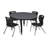 Kee Round Breakroom Table and 12" Chair Set-73411881-93832782-73411877