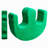 TurnEase Leg Lift Pillow - Elderly Bed Rest Aid with Fixing Strap for Patient Turning - Anti-Decubitus Nursing Device - Green Color