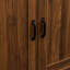 Buffet en bois de noyer pour la maison - 43,3 pouces avec 2 portes, 1 rangement et tiroirs-131471005