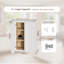 Armoire de rangement murale blanche en bois massif, armoire murale à 2 portes avec 2 tablettes réglables, armoire murale prête à assembler pour la cuisine, la salle de bain et le garage, P 12 po x H 36 po-120317730-120317725