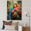 «Blue Parrot Jungle Paradise» - art mural perroquet