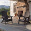  Chaise de patio pliante en plastique Adirondack avec porte-gobelet, Hips toutes saisons - Aruba-1646960311