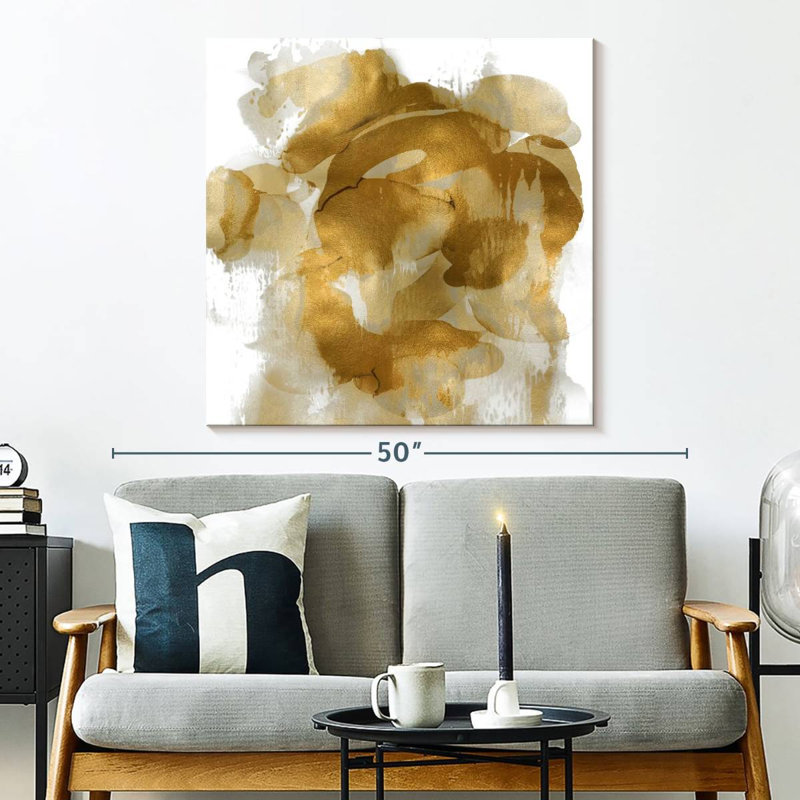 Gold Flow II, H 33 po x l 33 po