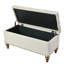 Rangement en lin beige - Structure solide, pour chambre à coucher, salon, espace supplémentaire d'entrée avec rangement pratique, compartiment caché