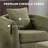 Chenille Swivel Accent Chair with Ottoman-1778469396