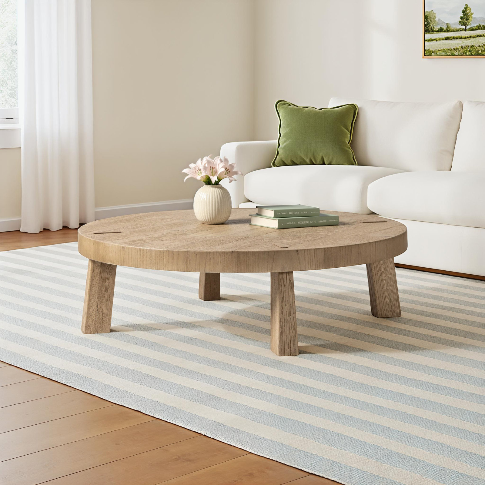 Sadira Coffee Table, Worn Oak
