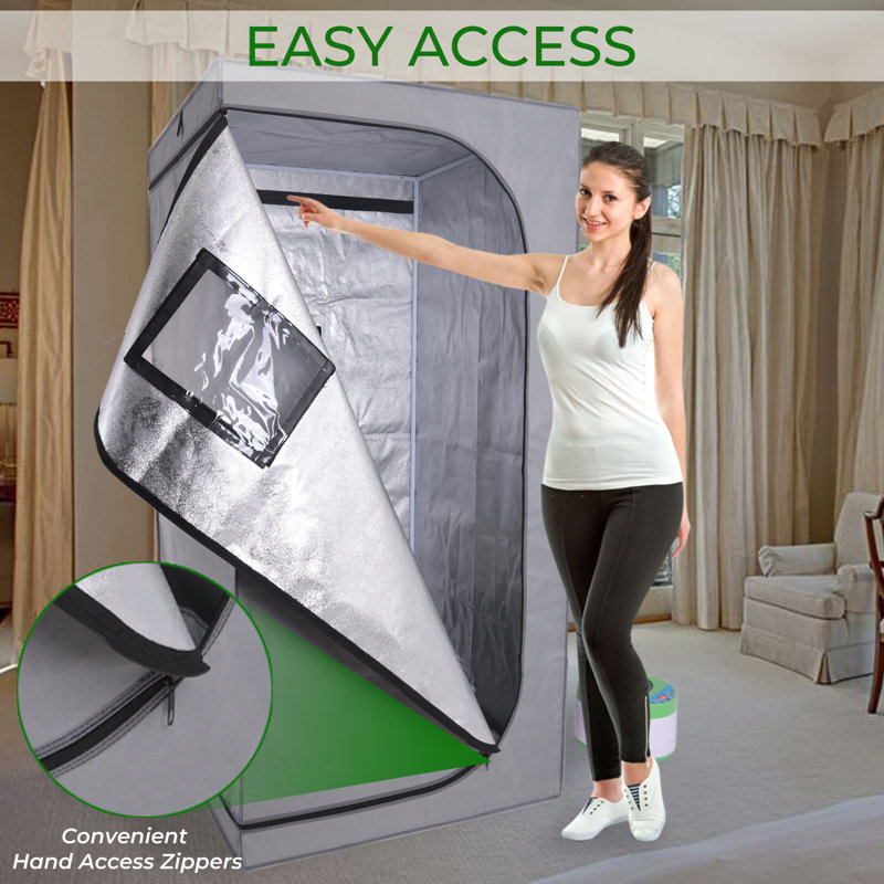 SereneLife Polyester Water Resistant Sauna Tent