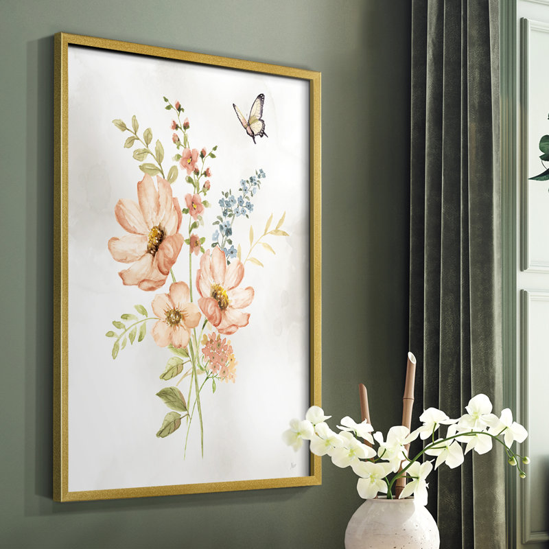 «Summer Arrangement II», reproduction encadrée - bois massif, H 28 po x l 22 po