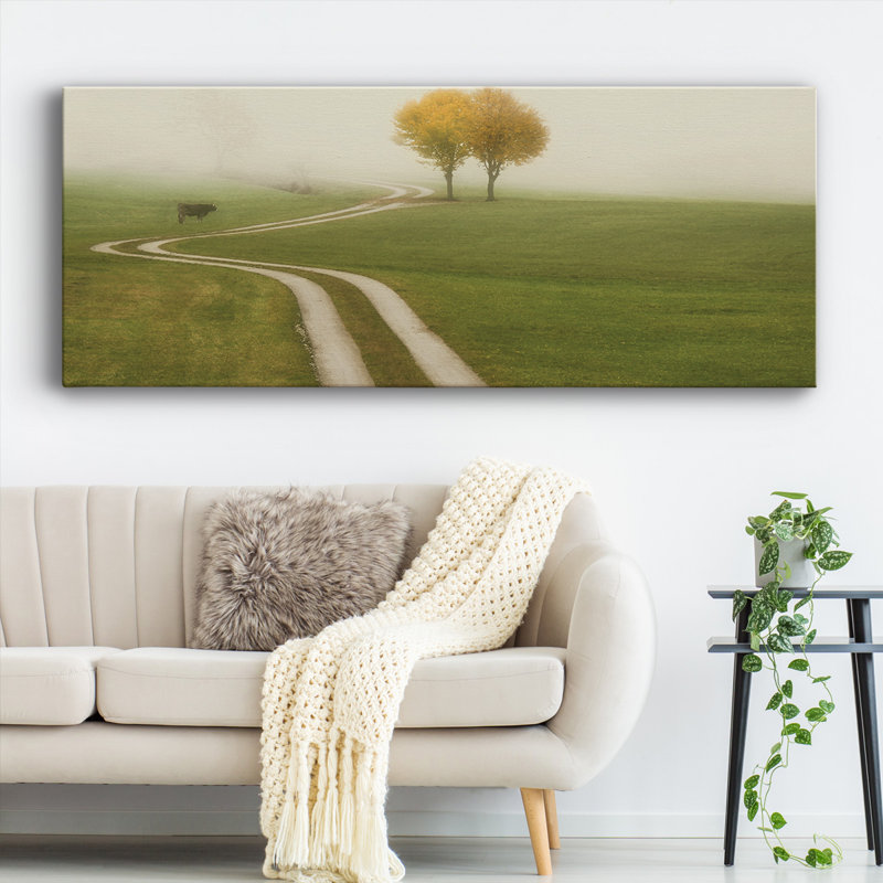 " Distant Walk ", 24" H x 60" W x 1.5" D