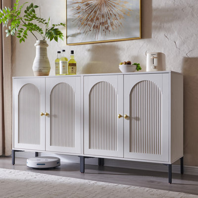 Buffet moderne cannelé avec rangement