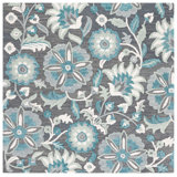 Joosten Hand Tufted 0.8 Wool 0.2 Cotton Floral Rug