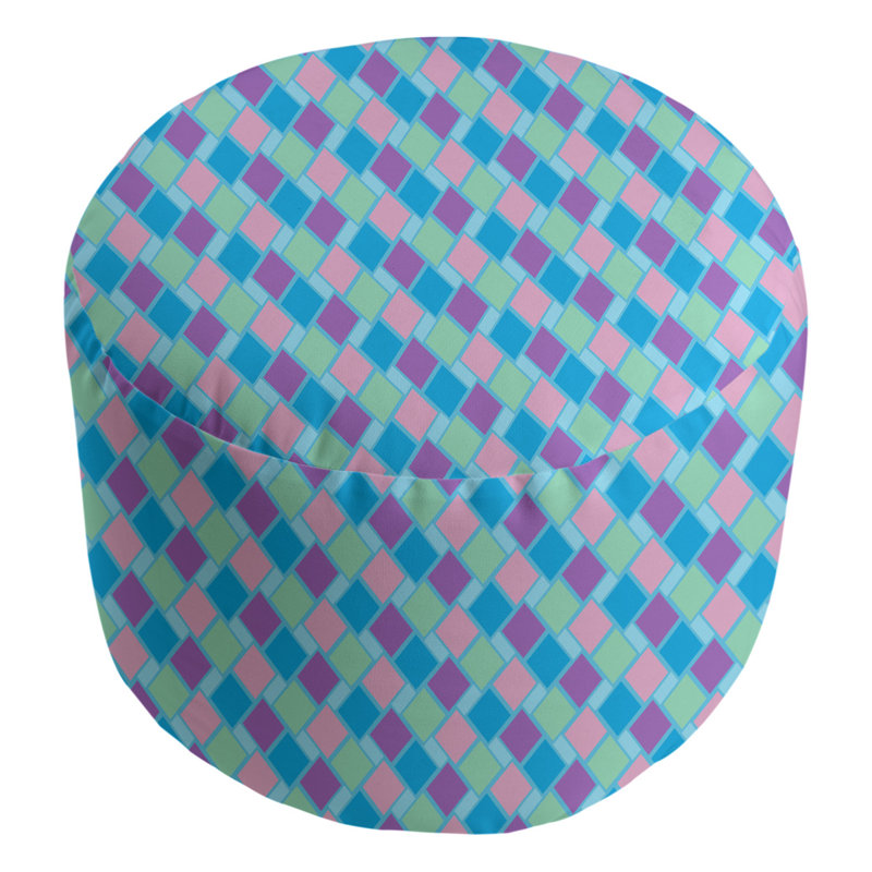 Repose-pieds Avicia, Mauve / corail