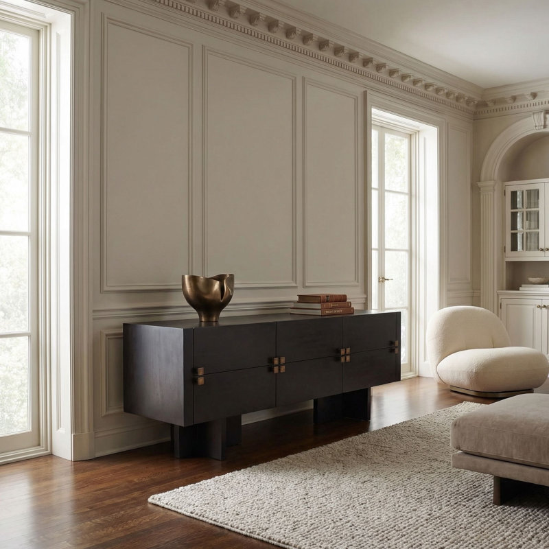 Amidala 80'' W Solid Wood Sideboard
