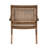 Coastal Solid Wood And Rattan Outdoor Accent Chair-1384768585