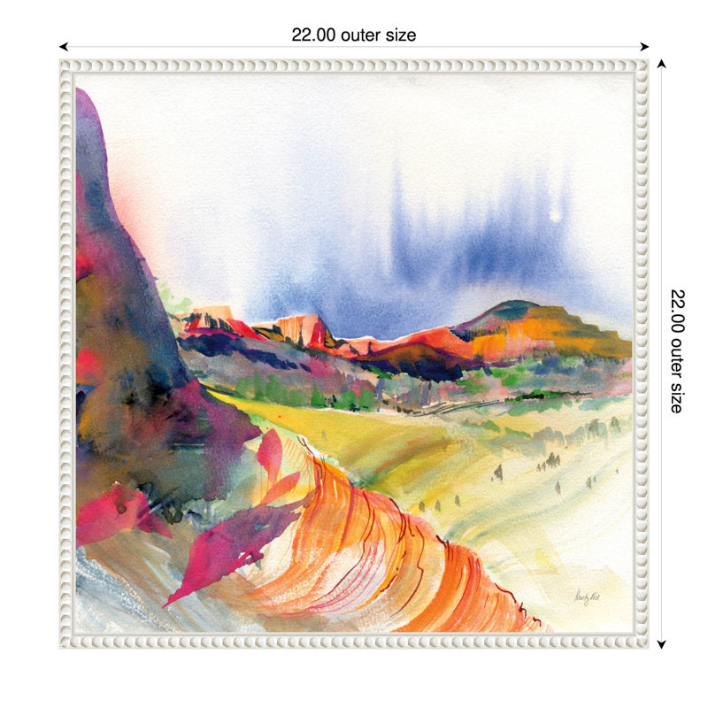 «Lookout Point Horizon» par Kristy riz, reproduction d'art sur toile encadrée, H 22 po x l 22 po