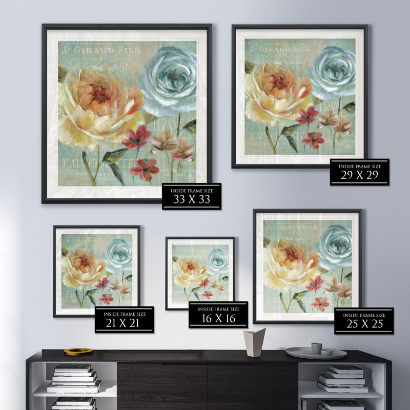 Le Jardin De Paris I - reproduction de cadre photo, H 26,5 po x l 26,5 po x P 1,5 po