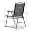 Ensemble de 2 chaises de patio pliantes à dossier en toile-60265813
