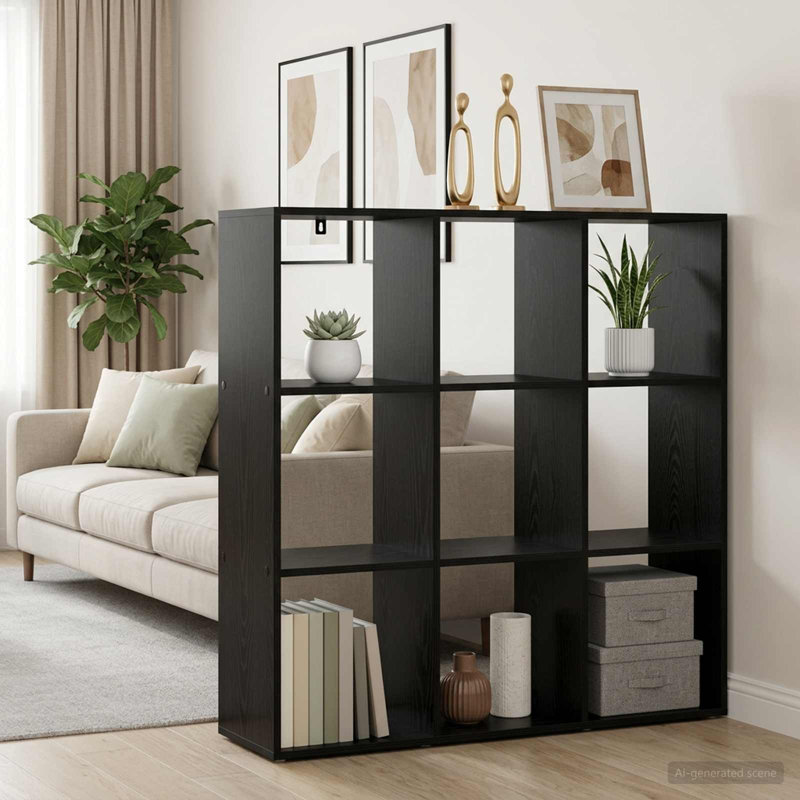 103.5 cm H x 102 cm W Bookcase