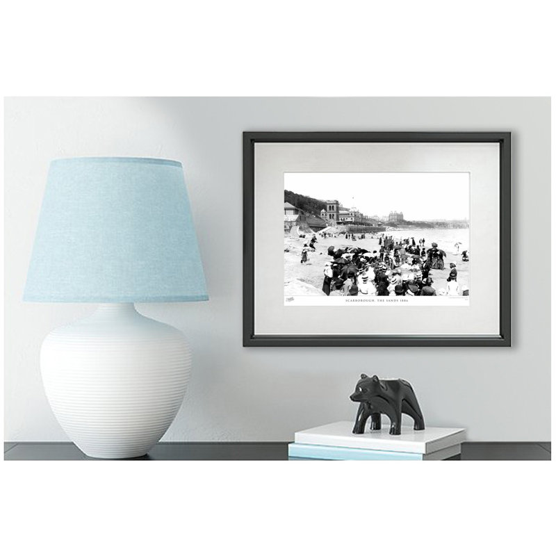 Scarborough, The Sands 1886 by Francis Frith - Single Picture Frame Print, 28cm H x 36cm W x 2.3cm D