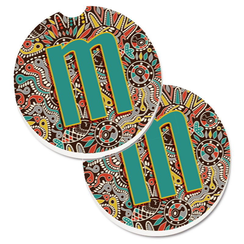 Sous-verre voiture tribal initial, M