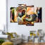 «Passionate Moment», ensemble de 4 toiles abstraites sur toile-92829127