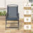  8 - Person Metal Patio Diining Set With Foldable Chairs And Umbrella Hole-244615763-244615761