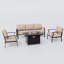 Ensemble de conversation d'extérieur pour 5 personnes avec table d'extérieur LP-1228383562