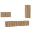 TV Cabinet Set With Drawer 4 Pcs 30.5 X 30 X 90 Cm-388738938