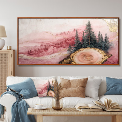 Glyndora Ruby Crystal Lake Into The Pine Forest III - lac, art mural