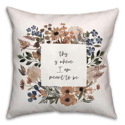  Coussin décoratif floral intérieur / extérieur en polyester