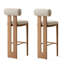 Chaise d'appoint rembourrée en noyer (ensemble de 2)-319340515