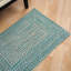 Tapis abstrait en laine / polypropylène tissé à la machine Brownett-333715674