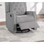 Fauteuil inclinable contemporain en polyfibre pivotant 1 pièce