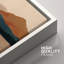 «Mid-Century Modern Brown Mountain Lake Landscape Decor», art mural, impression sur toile, 2 pièces-99016293-99016290
