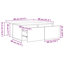 Coffee Table Chipboard Accent Table Couch Centre Side End-1900618793