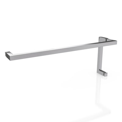 Umbra 62.5 in. x 78 in. Fully Frameless Wall Hinge Towel Bar Shower Door