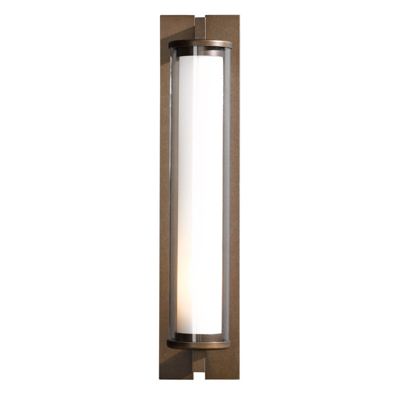 Fuse 1 - Bulb Outdoor Flush Mount, Coastal Bronze, 21" H x 4.6" W x 6.4" D