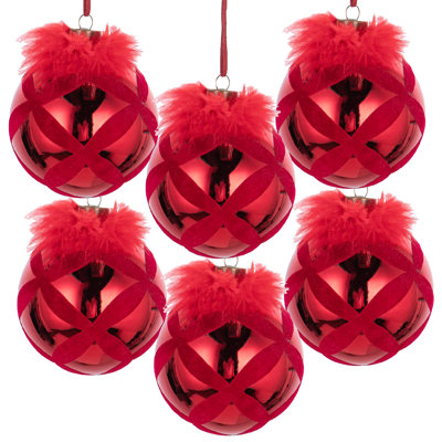 Boules de Noël, boules de Noël suspendues en verre pour décorations de fêtes