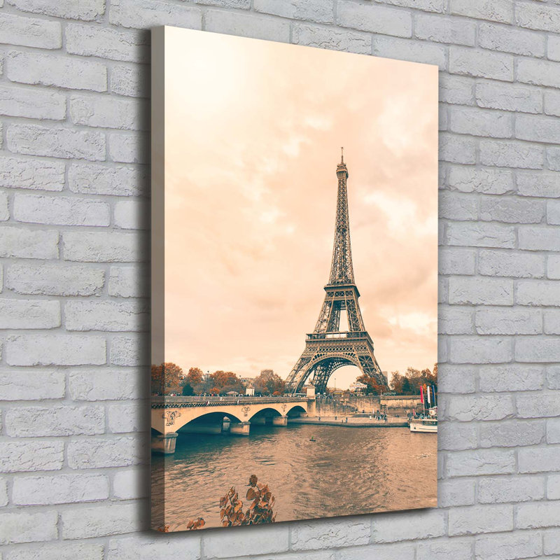 Eiffel Tower Paris - Wrapped Canvas Print