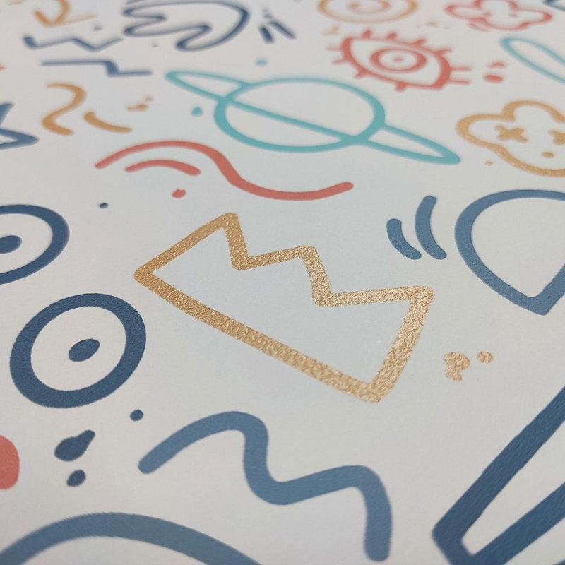 Papier peint Doodle, Multi