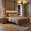 Ensemble de chambre à coucher en bois massif 2 pièces avec lumières et Kate Kate-131635369-131635372