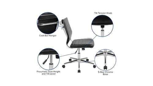 MAISON ARTS Ergonomic Mesh Office Chair, High Back Comfortable Task Chair,  Modern Desk Chair with Adjustable Lumbar Support and Headrest - Extra