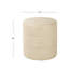Repose-pieds rond rembourré en cuir Ilithyia-206935409