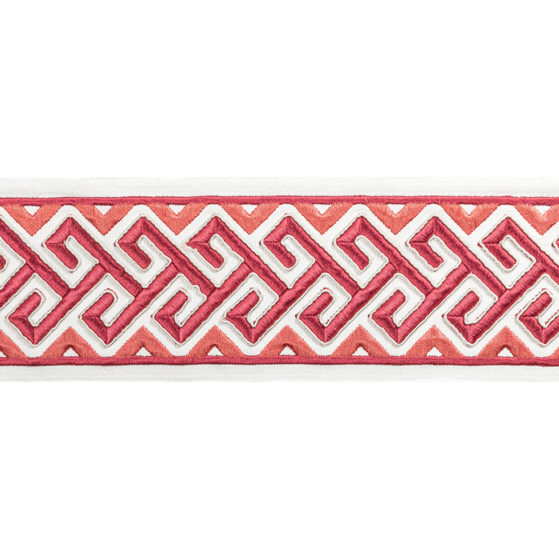 Treillis Passementerie II Audette Cotton Blend Trim, Berry