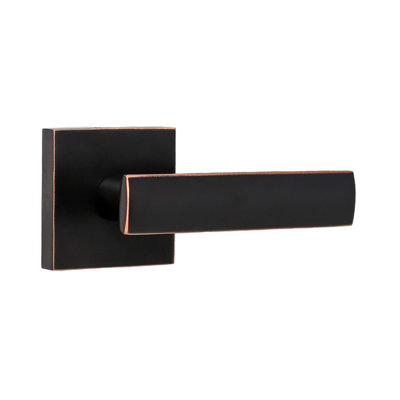 Levier de porte de passage avec rosette carrée Utica