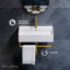 Lavabo de salle de bain mural 22 "avec barre à serviettes Claire-92365460