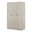 Penderie à 3 portes avec tablettes, gris-654203488