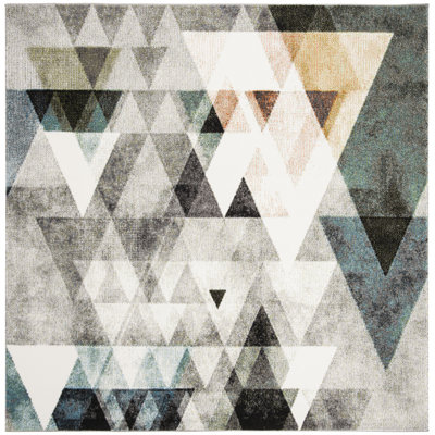 Asumi Wimbled Gray/Blue Area Rug