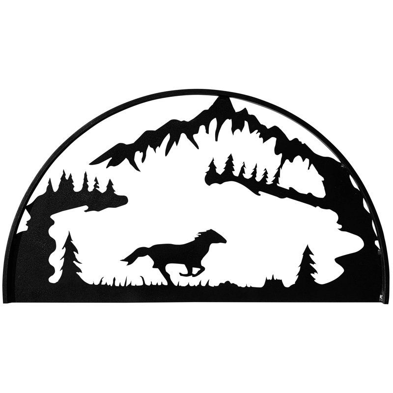 Art mural Dugout Creek Designs, Noir martelé